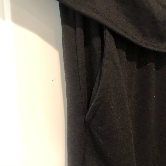 Black Iff the Shoulder Ruffle Jumpsuit - Picture 2 of 3